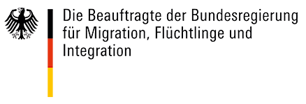 Logo: Beauftragte der Bundesregierung für Migration, Flüchtlinge und Integration